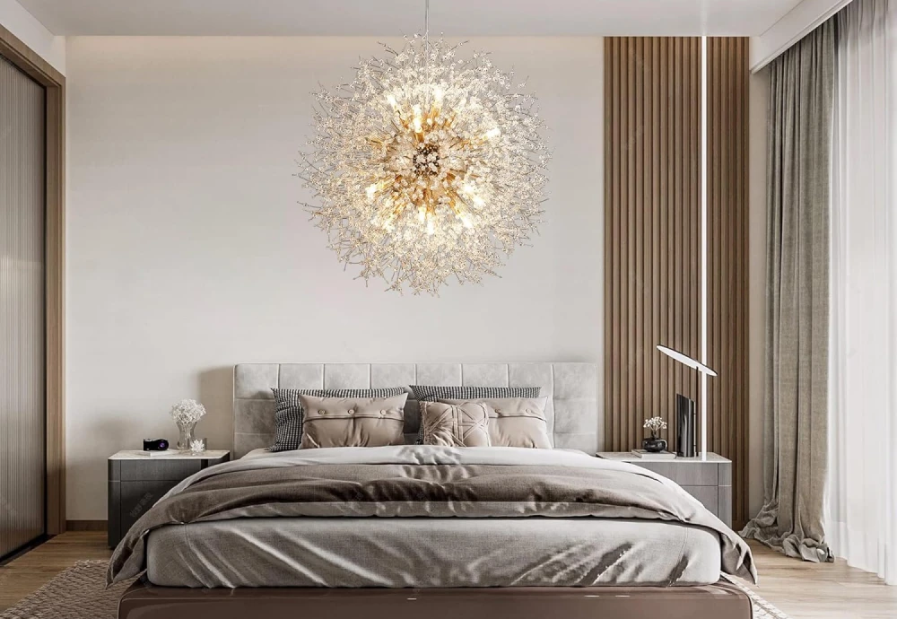 crystal globe chandelier light