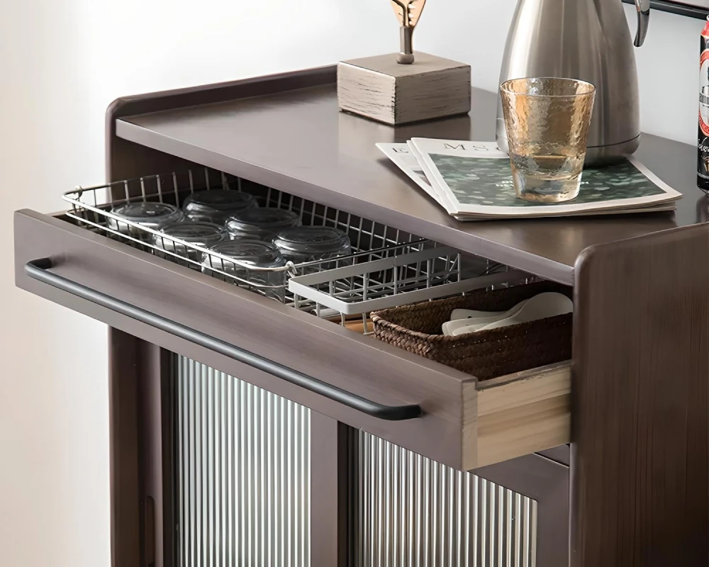 sideboard with drawers and shelves